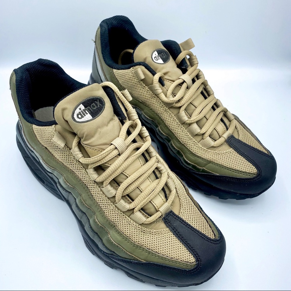 ❌Sold❌ Nike Air Max 95 Black Khaki Shoes Size 7Y